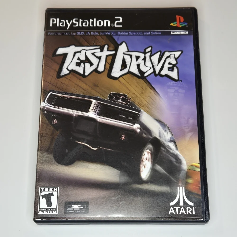 Test Drive Sony Ps2 - Black Complete In Box! Playstation 2 Game Tested Working